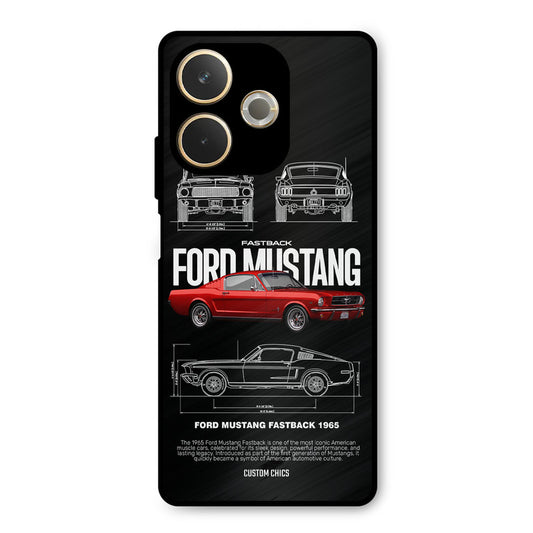 Retro Mustang Oppo A5 Pro Mobile Back Cover - Car&Bike PrintShield Case