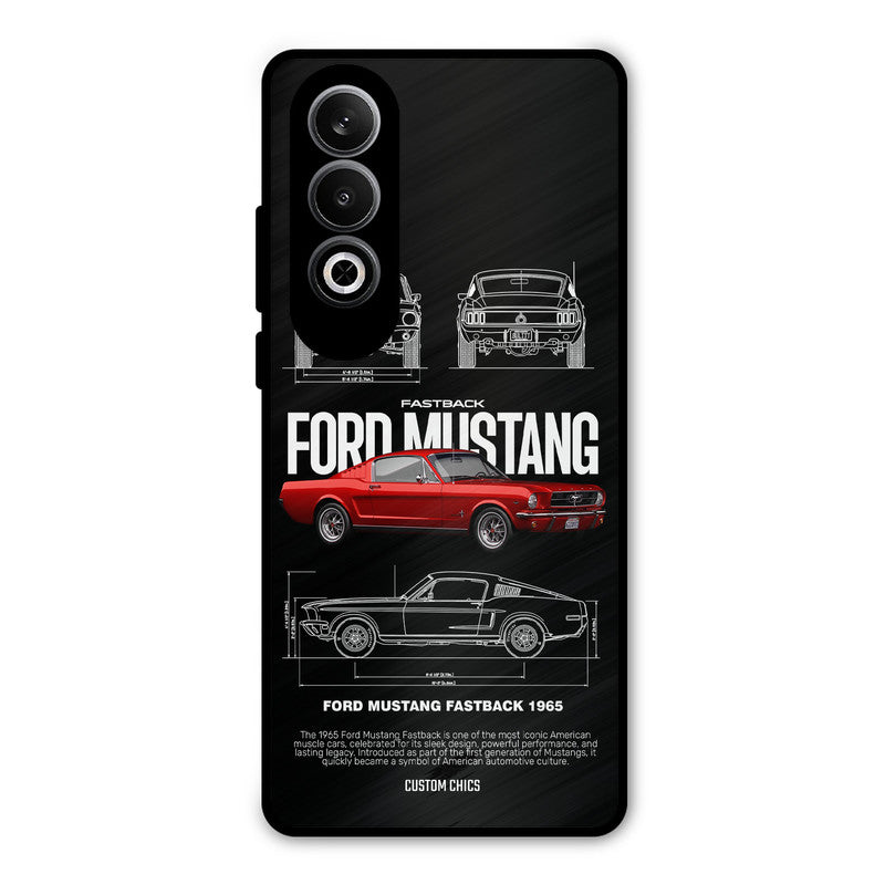 Retro Mustang OnePlus Nord CE4 Mobile Back Cover - Car&Bike PrintShield Case