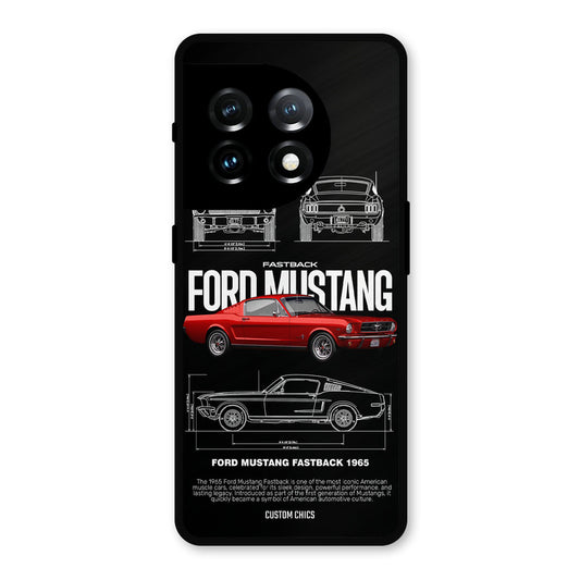 Retro Mustang OnePlus 11 Mobile Back Cover - Car&Bike PrintShield Case