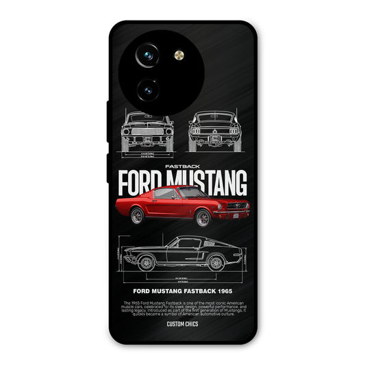 Retro Mustang Vivo Y200i Mobile Back Cover - Car&Bike PrintShield Case