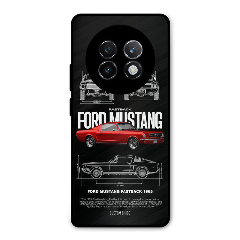Retro Mustang Realme 13 Plus Mobile Back Cover - Car&Bike PrintShield Case