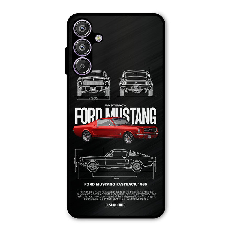 Retro Mustang Samsung Galaxy M15 Mobile Back Cover - Car&Bike PrintShield Case