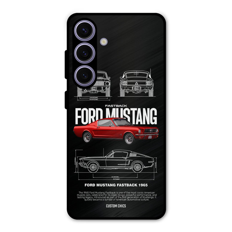 Retro Mustang Samsung Galaxy S24 Mobile Back Cover - Car&Bike PrintShield Case