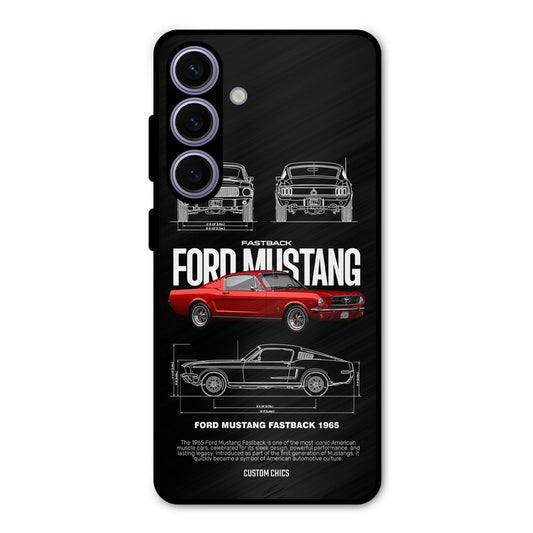 Retro Mustang Samsung Galaxy S24 Mobile Back Cover - Car&Bike PrintShield Case