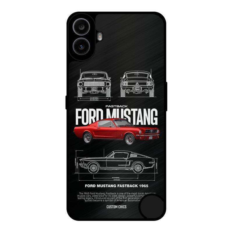 Retro Mustang Nothing CMF Phone 1 Mobile Back Cover - Car&Bike PrintShield Case