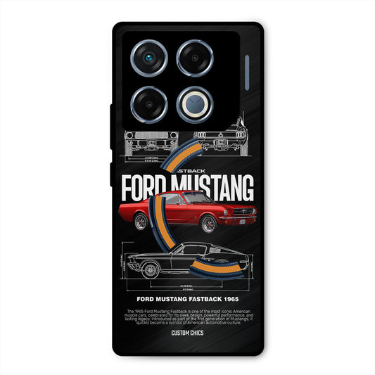 Retro Mustang Infinix GT 20 Pro Mobile Back Cover - Car&Bike PrintShield Case