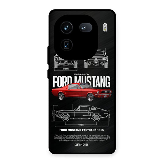 Retro Mustang iQOO 12 Mobile Back Cover - Car&Bike PrintShield Case
