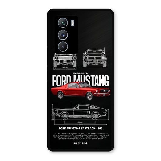 Retro Mustang iQOO 9SE Mobile Back Cover - Car&Bike PrintShield Case