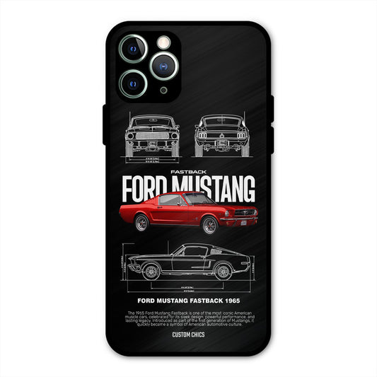 Retro Mustang iPhone 11 Pro Max Mobile Back Cover - Car&Bike PrintShield Case