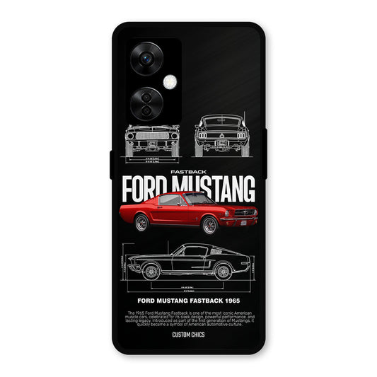 Retro Mustang OnePlus Nord CE 3 Lite Mobile Back Cover - Car&Bike PrintShield Case