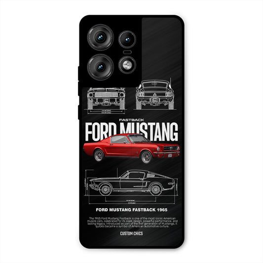Retro Mustang Motorola Edge 50 Pro Mobile Back Cover - Car&Bike PrintShield Case