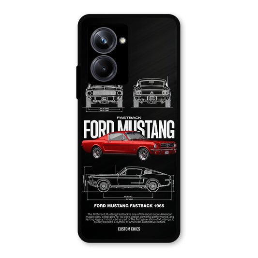 Retro Mustang Realme 10 Pro Mobile Back Cover - Car&Bike PrintShield Case