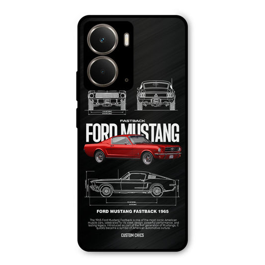 Retro Mustang Realme P3 Mobile Back Cover - Car&Bike PrintShield Case