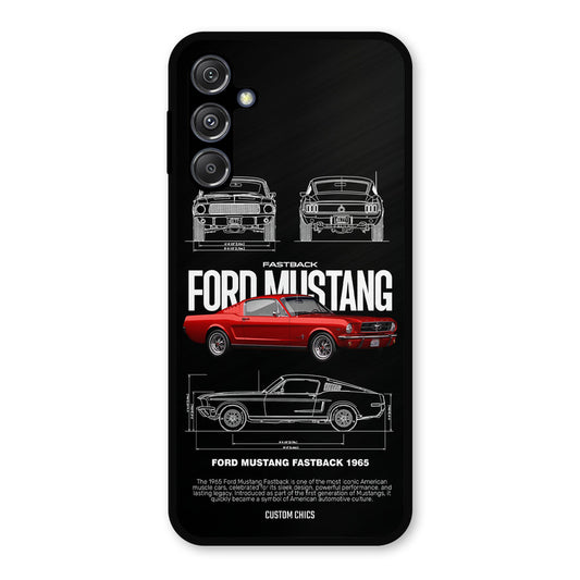 Retro Mustang Samsung Galaxy M34 5G Mobile Back Cover - Car&Bike PrintShield Case