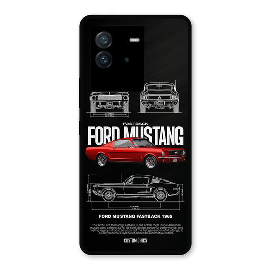 Retro Mustang iQoo Neo 6 Mobile Back Cover - Car&Bike PrintShield Case