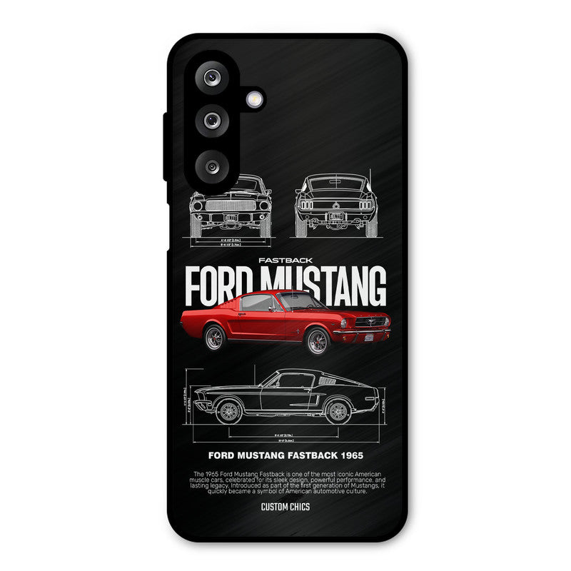 Retro Mustang Samsung Galaxy M36 Mobile Back Cover - Car&Bike PrintShield Case
