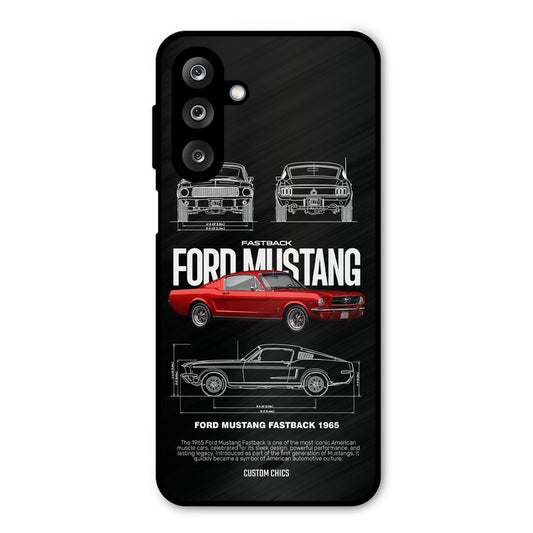 Retro Mustang Samsung Galaxy M36 Mobile Back Cover - Car&Bike PrintShield Case