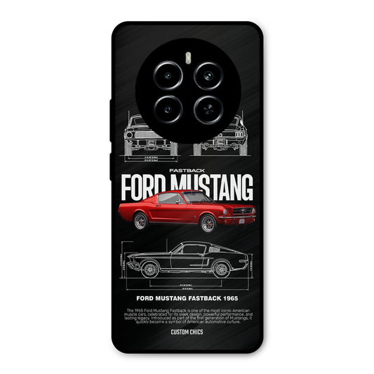 Retro Mustang Realme P1 5G Mobile Back Cover - Car&Bike PrintShield Case
