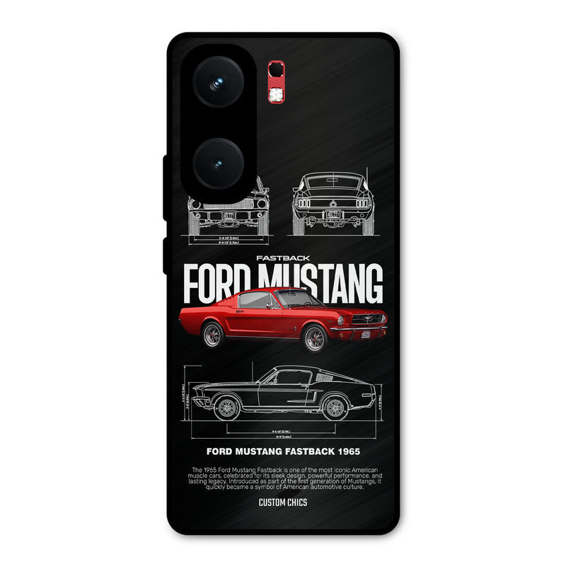 Retro Mustang iQOO Neo 9 Pro Mobile Back Cover - Car&Bike PrintShield Case