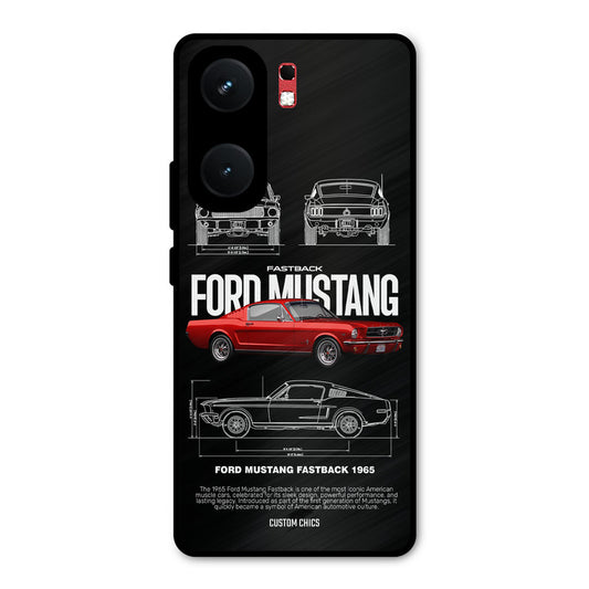 Retro Mustang iQOO Neo 9 Pro Mobile Back Cover - Car&Bike PrintShield Case