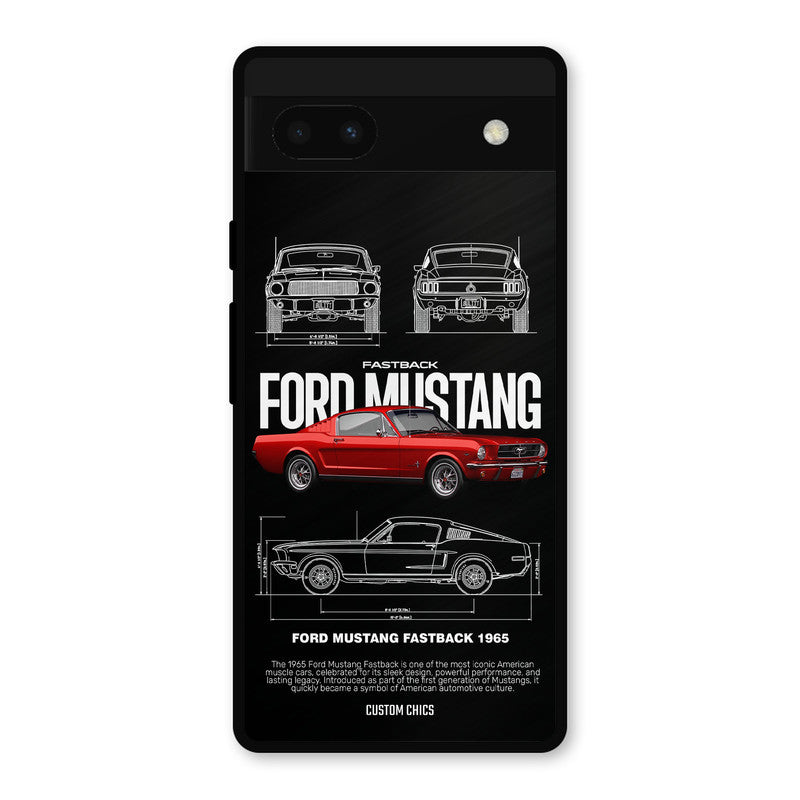 Retro Mustang Google Pixel 6a Mobile Back Cover - Car&Bike PrintShield Case