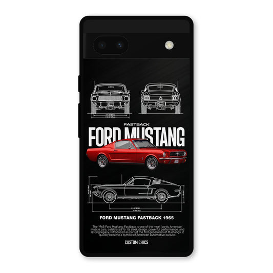 Retro Mustang Google Pixel 6a Mobile Back Cover - Car&Bike PrintShield Case