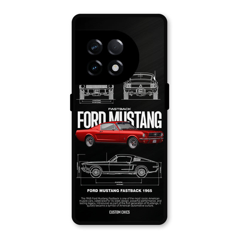 Retro Mustang OnePlus 11R Mobile Back Cover - Car&Bike PrintShield Case