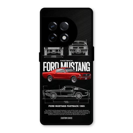 Retro Mustang OnePlus 11R Mobile Back Cover - Car&Bike PrintShield Case