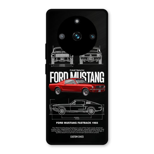 Retro Mustang Realme 11 Pro Plus Mobile Back Cover - Car&Bike PrintShield Case