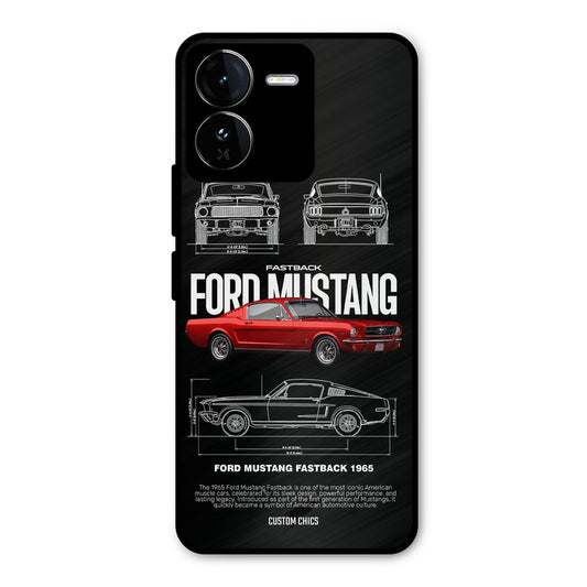 Retro Mustang iQOO Z9 Mobile Back Cover - Car&Bike PrintShield Case