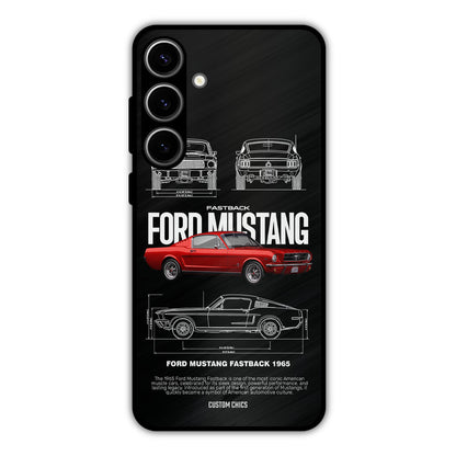 Retro Mustang Samsung Galaxy S24 Plus Mobile Back Cover - Car&Bike PrintShield Case