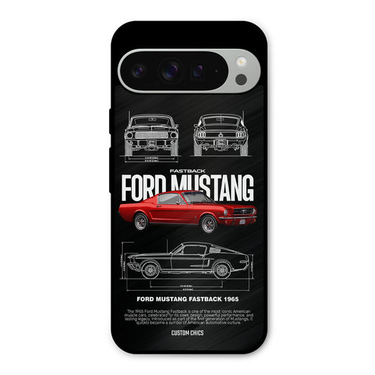 Retro Mustang Google Pixel 9 Pro XL Mobile Back Cover - Car&Bike PrintShield Case
