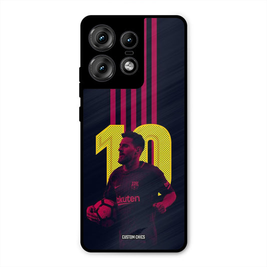 Retro Style Messi Motorola Edge 50 Pro Mobile Back Cover - Sports PrintShield Case