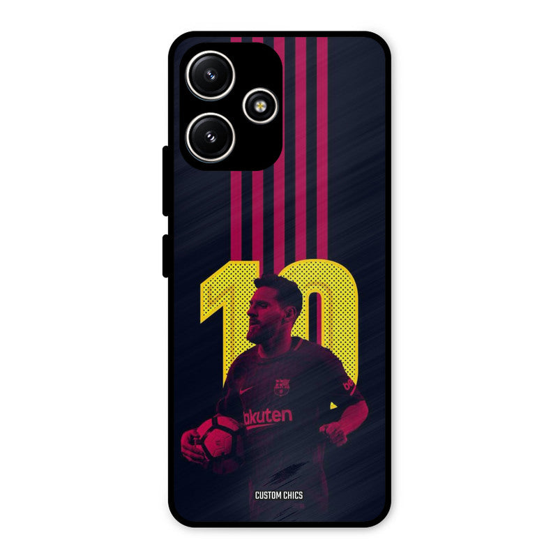 Retro Style Messi Redmi 12 5G Mobile Back Cover - Sports PrintShield Case