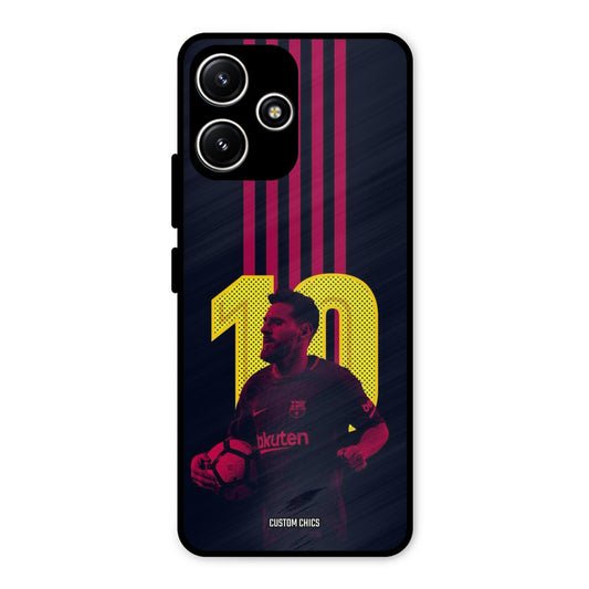 Retro Style Messi Redmi 12 5G Mobile Back Cover - Sports PrintShield Case