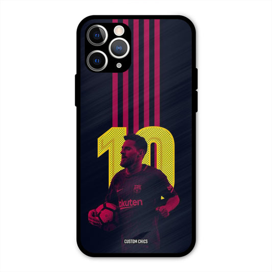 Retro Style Messi  iPhone 11 Pro Mobile Back Cover - Sports PrintShield Case