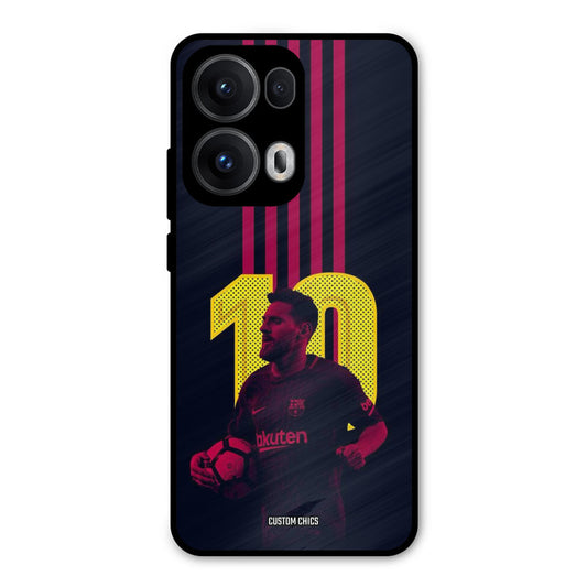 Retro Style Messi Oppo Reno 13 Pro 5G Mobile Back Cover - Sports PrintShield Case