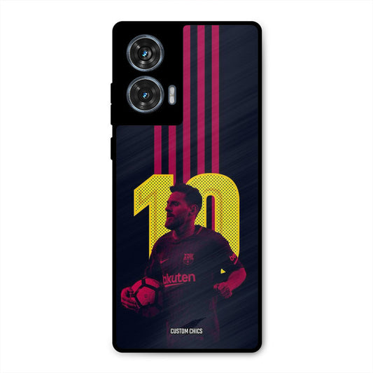 Retro Style Messi Moto G96 Mobile Back Cover - Sports PrintShield Case
