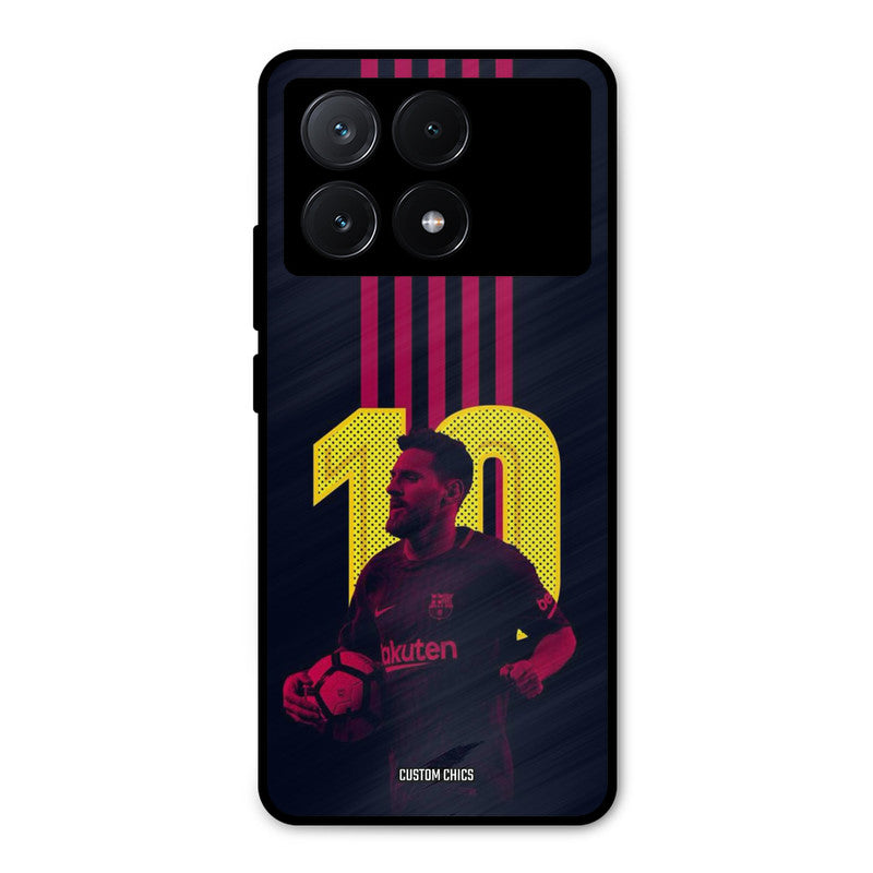 Retro Style Messi Poco X6 Pro Mobile Back Cover - Sports PrintShield Case