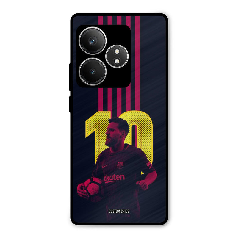 Retro Style Messi Realme GT 6T Mobile Back Cover - Sports PrintShield Case