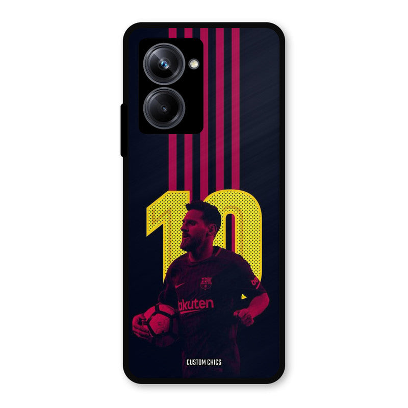 Retro Style Messi Realme 10 Pro Mobile Back Cover - Sports PrintShield Case
