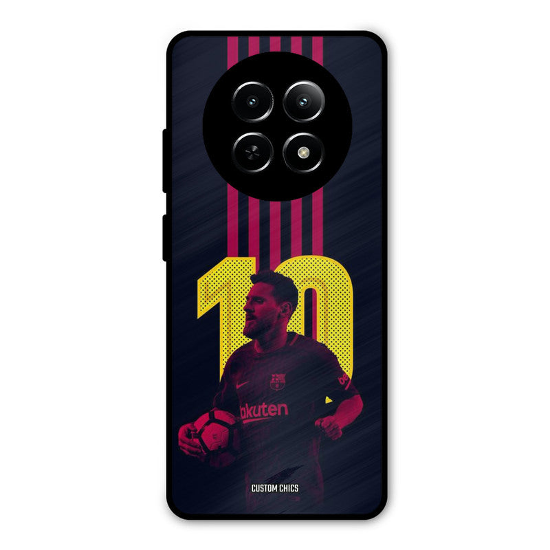 Retro Style Messi Realme Narzo N65 Mobile Back Cover - Sports PrintShield Case