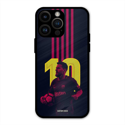 Retro Style Messi  iPhone 14 Pro Max Mobile Back Cover - Sports PrintShield Case