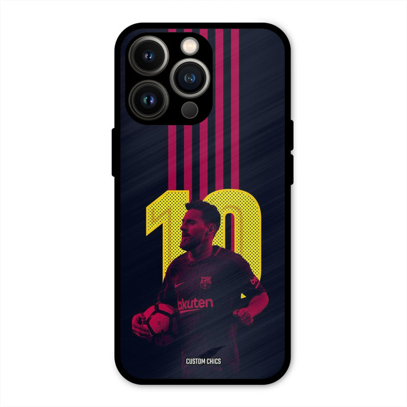 Retro Style Messi  iPhone 13 Pro Mobile Back Cover - Sports PrintShield Case