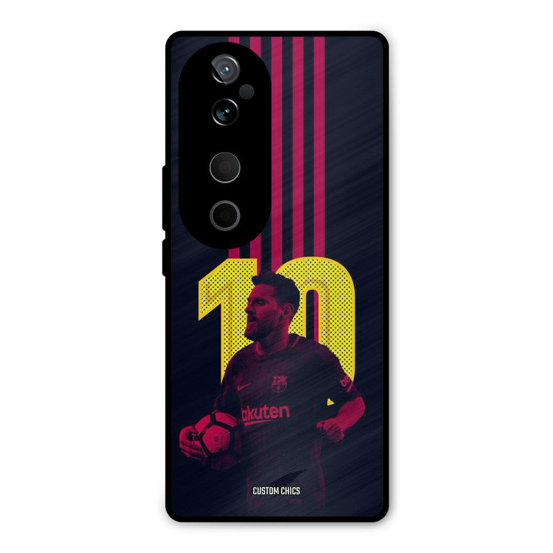 Retro Style Messi Vivo V40 Pro Mobile Back Cover - Sports PrintShield Case