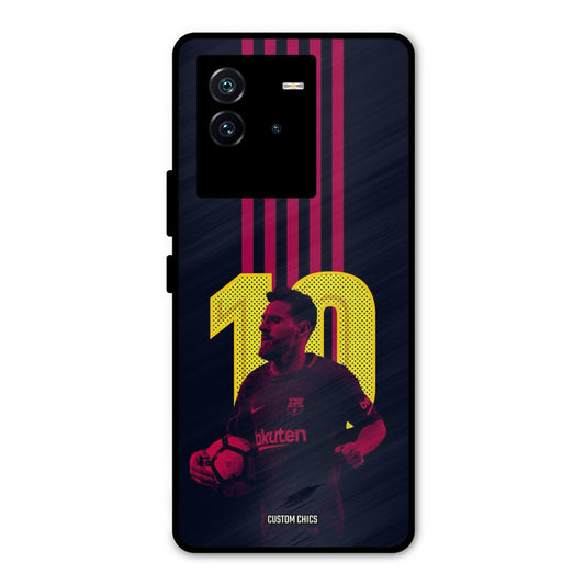 Retro Style Messi iQOO Neo 6 5G Mobile Back Cover - Sports PrintShield Case
