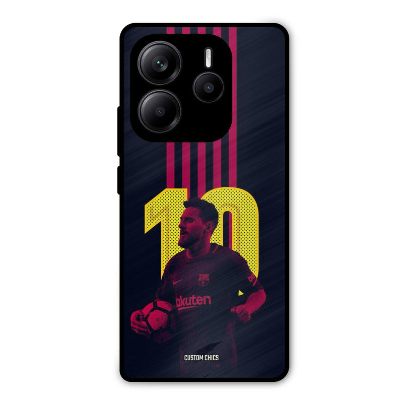 Retro Style Messi Redmi Note 14 Mobile Back Cover - Sports PrintShield Case