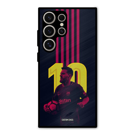 Retro Style Messi Samsung Galaxy S24 Ultra Mobile Back Cover - Sports PrintShield Case