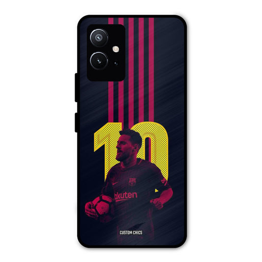 Retro Style Messi Vivo Y75 5G Mobile Back Cover - Sports PrintShield Case