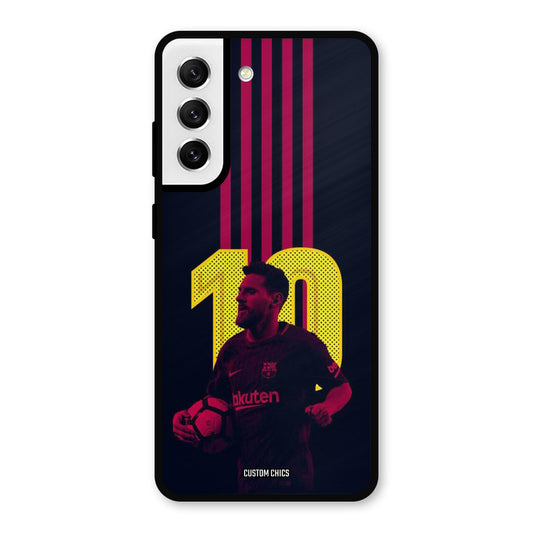 Retro Style Messi Samsung Galaxy S21 FE 5G (2023) Mobile Back Cover - Sports PrintShield Case
